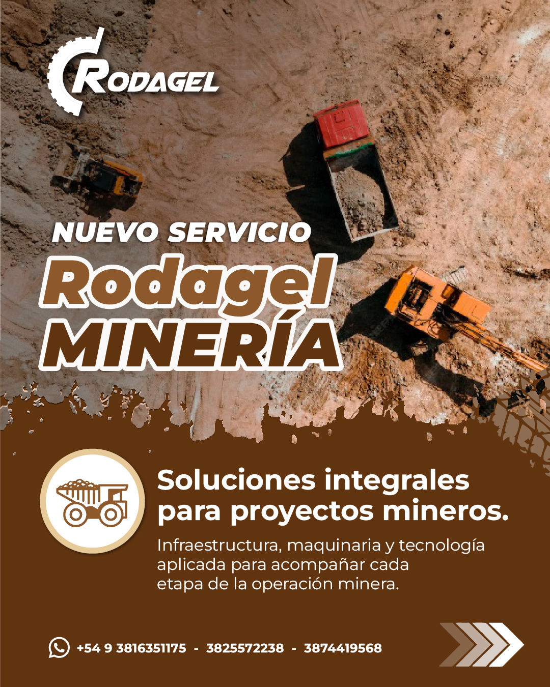 Rodagel lanza su nuevo servicio especializado para minería