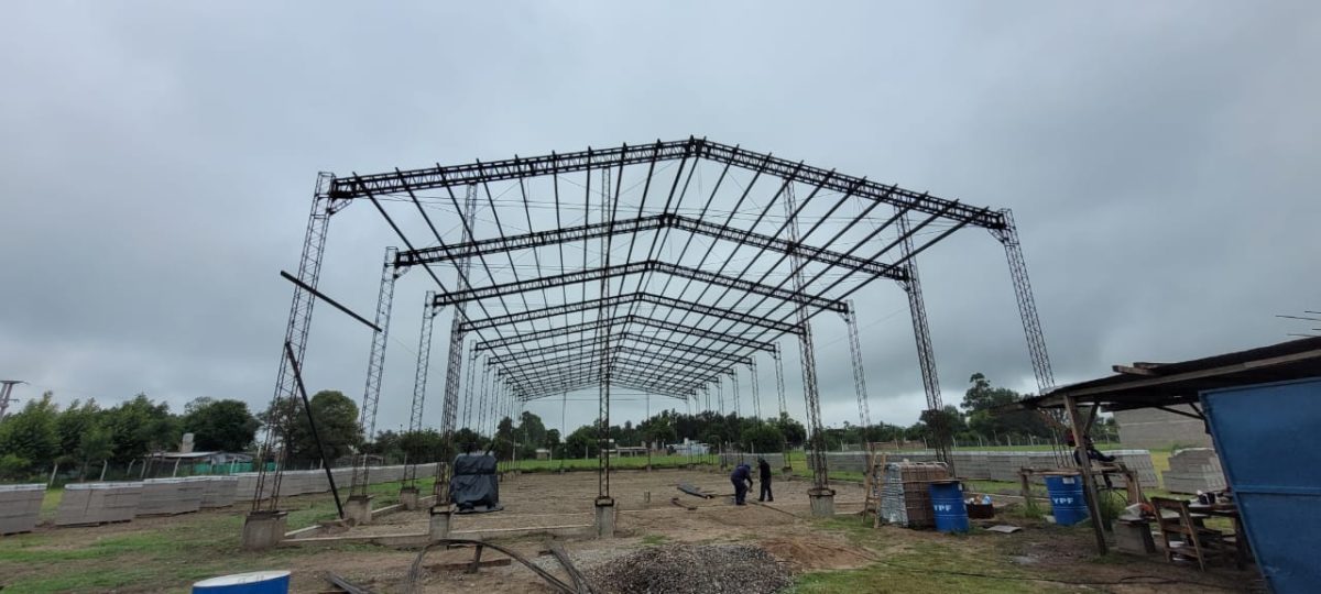 Rodagel avanza en la construcción del nuevo galpón del Predio EASYPARK